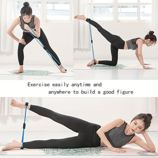 3 Pcs Resistance Bands 8 Figure Shaped Tension Rope for Yoga Fitness Home Gym