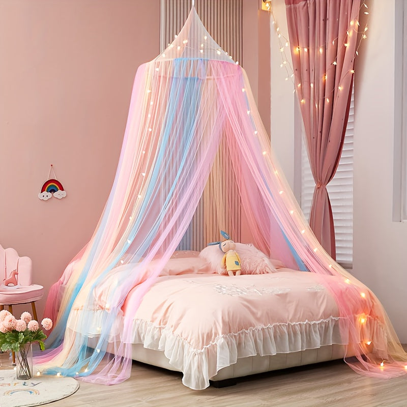 Princess Style Mosquito Net Canopy with Valance