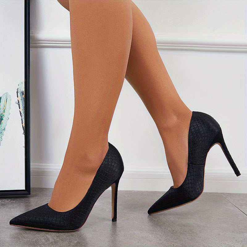 Women's Pointed Toe High Heels Slip On Stiletto Heels Dress Pumps