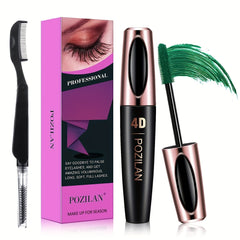 6 Colors Waterproof Mascara With Comb Set Lengthening Thickening