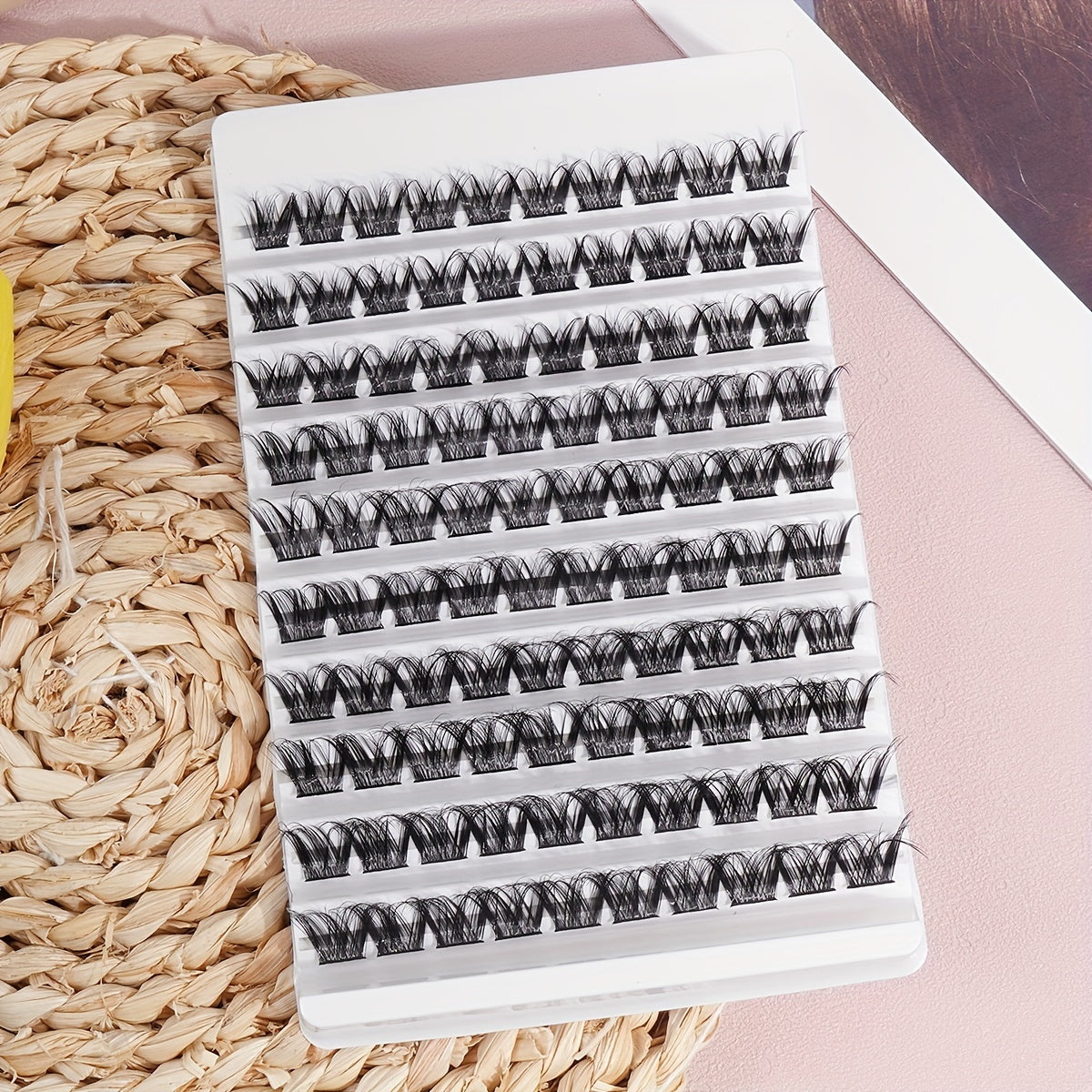 100pcs Segmented False Eyelashes 13 16mm Mixed Thick Curling Lashes