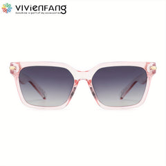 VIVIENFANG Rectangular Polarized Sunglasses Unisex Shades UV Protection