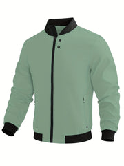 Men's Zip Up Jacket for Outdoor Activities