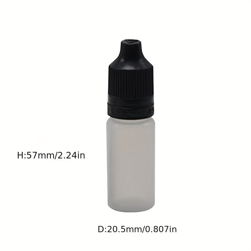 10pcs Plastic PE Dropper Bottles With Tamper Childproof Cap 10-120ML