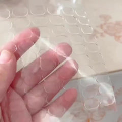 40pcs Double-sided Adhesive Blind Box Foot Stickers Strong Non-marking Stickers