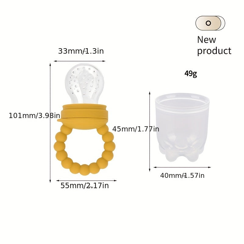 4pcs Baby Fruit Feeder Pacifier Fresh Food Supplement Toy