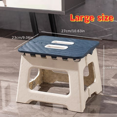 Portable Plastic Folding Stool for Indoor/Outdoor Use