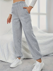  High Rise Joggers with Pockets