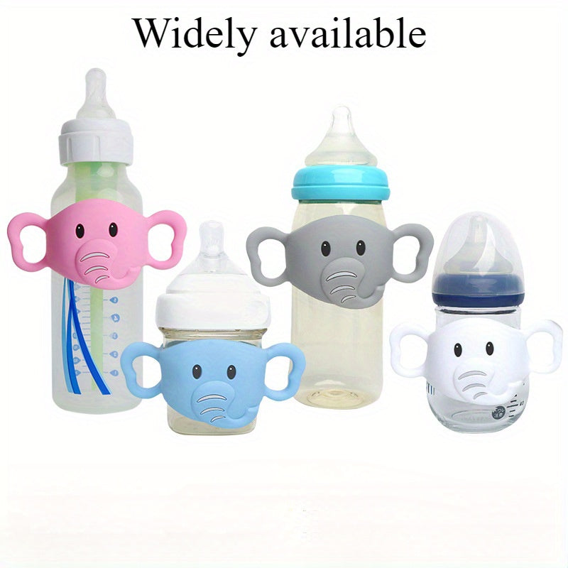 Silicone Bottle Handle Cover Cartoon Easy Grip for Feeding Bottles