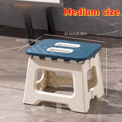 Portable Plastic Folding Stool for Indoor/Outdoor Use