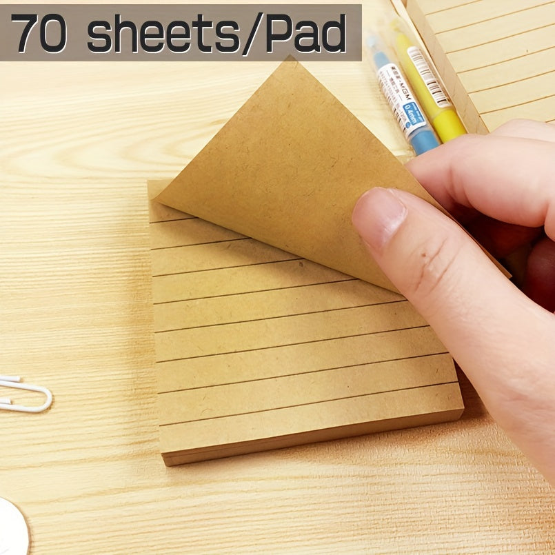 2 Pads 70 Sheets Pastel Lined Sticky Notes
