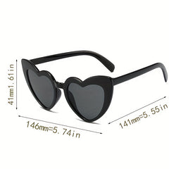 Y2K Heart Sunglasses UV400 Women Men Funny Beach Party Club Glasses