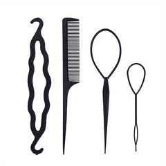 4pcs Hair Braiding Tools Set Women's Hair Styling Accessories