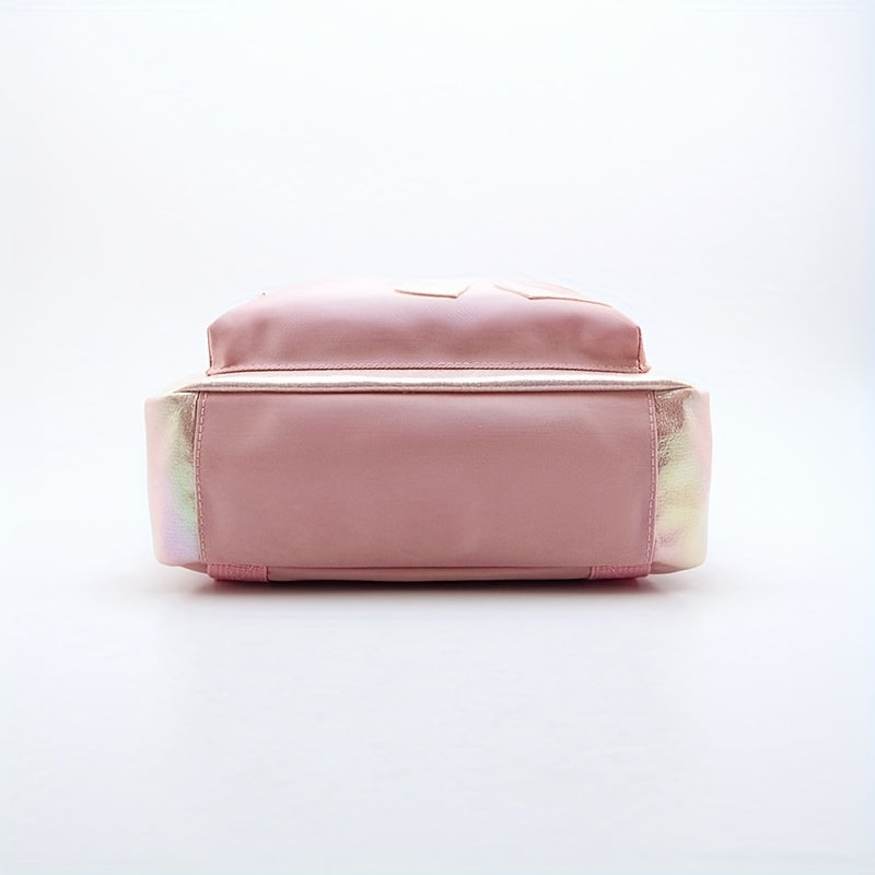 Kids Pink Love Heart Backpack Casual Travel School Bag