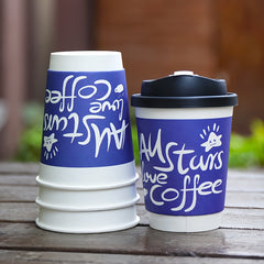 10pcs Portable Coffee Cups With Lids Hot Coffee Sharing Cups