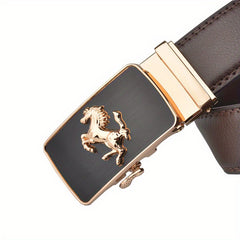 Men's Automatic Buckle Business Leather Belt