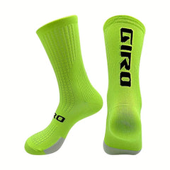 Breathable Mid Calf Sports Socks for Cycling Running - 1 Pair