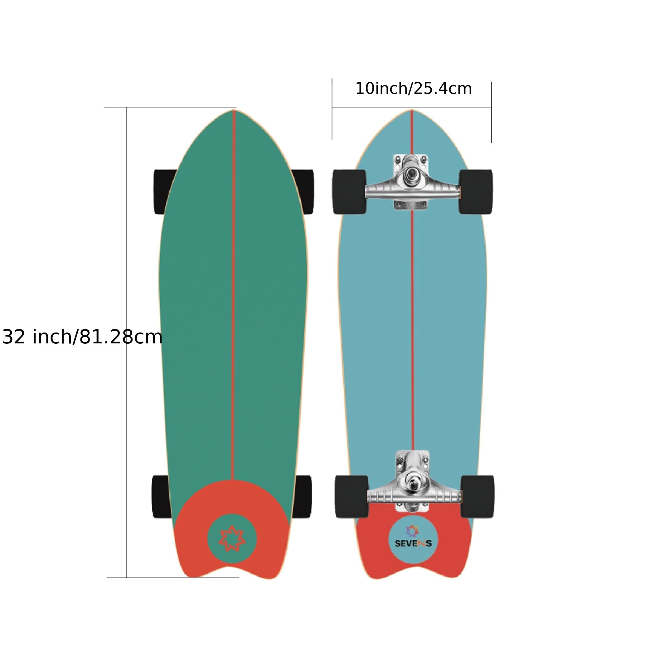 Durable Wooden Skateboard Waterproof Professional Stable Size 31