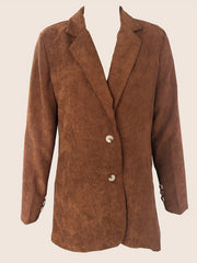  Corduroy Long Sleeve Blazer