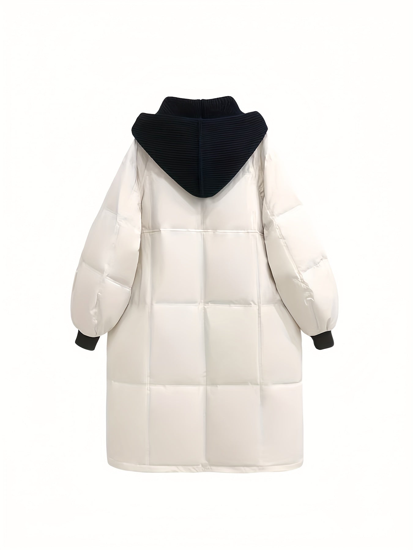 Over The Knee Long Puffer Coat Thickened Warm Winter Hooded Jacket