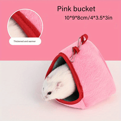 Rabbit Ear Patterned Hamster Bed - Keep Your Pet Warm and Comfy