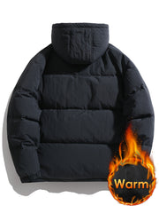 Versatile Thick Hooded Puffer Coat Winter Jacket Women's Clothing