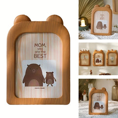 Newborn Baby Picture Frame 7" Crown Animal Photo Frame