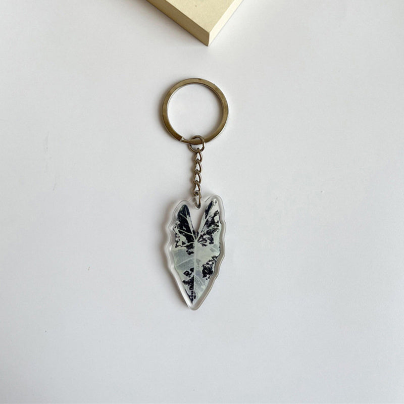Leaf Plant Acrylic Keychain Bag Charm Accessories