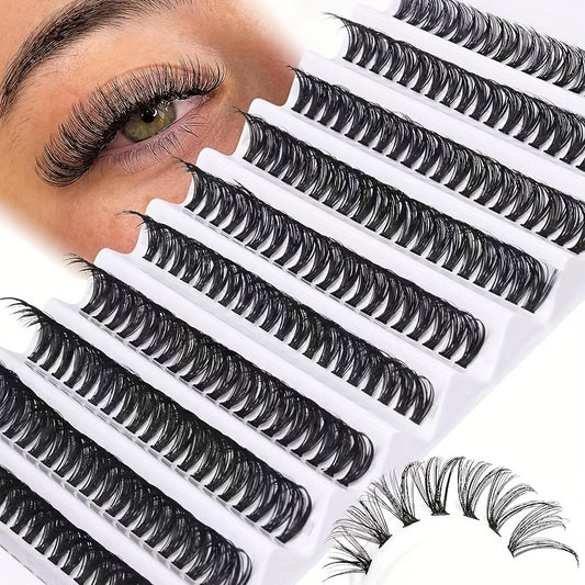Wispy Natural Look Individual Lashes D Curling DIY Cluster Eyelash Extension