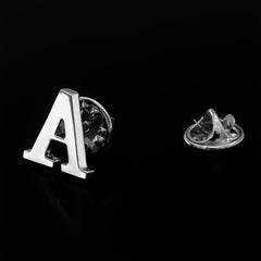 Men's Monogram Brooch Shirt Collar Pin
