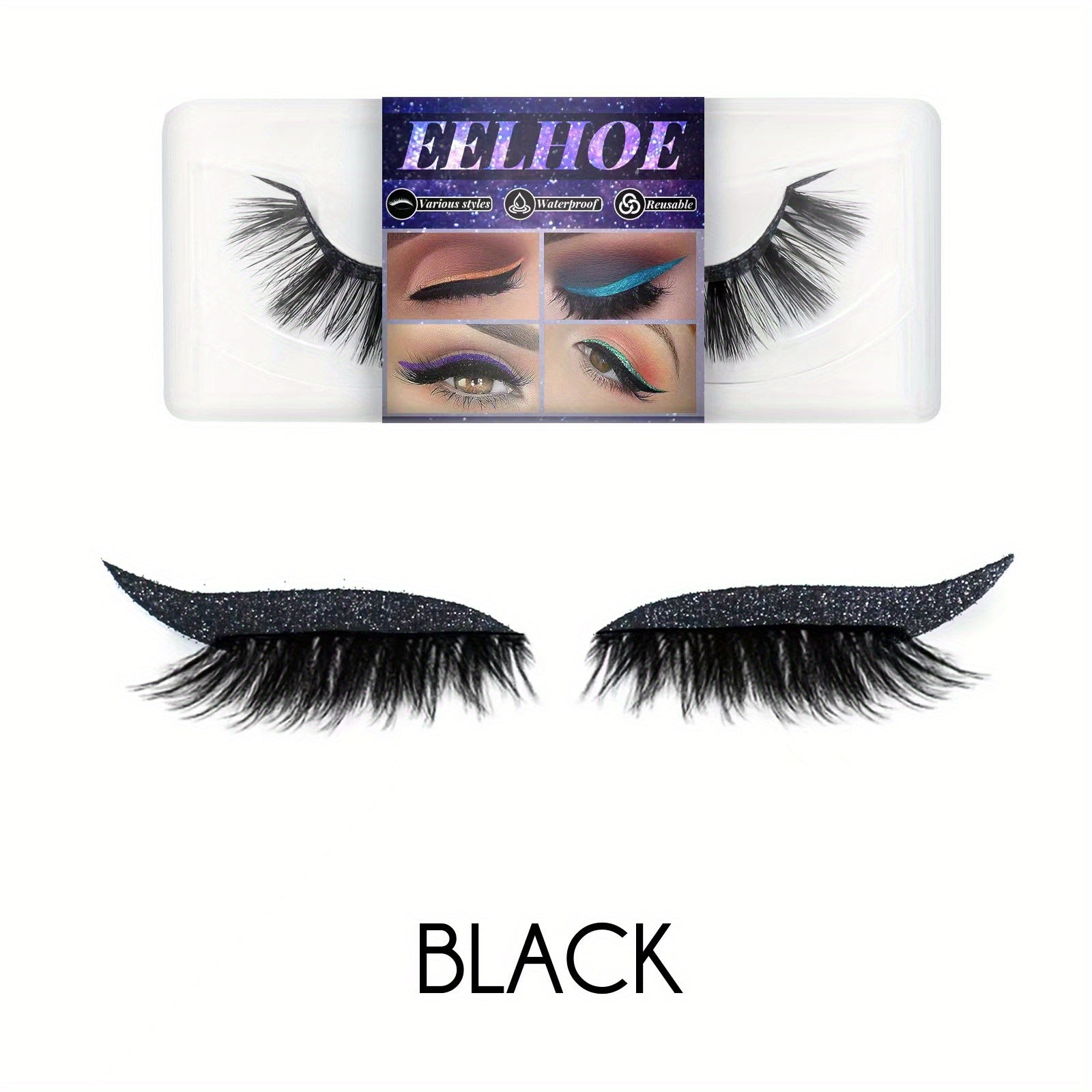 3D Faux Mink Hair False Eyelashes for Longer Thicker Lashes