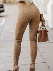  High Rise Stretch Skinny Trousers