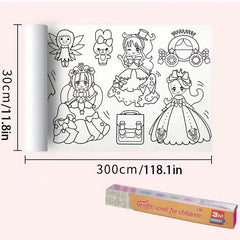 Graffiti Paper Roll for Kids Painting