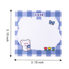 1pc Bear Sticky Notes 80sheets Heart Post Message Tearable Note