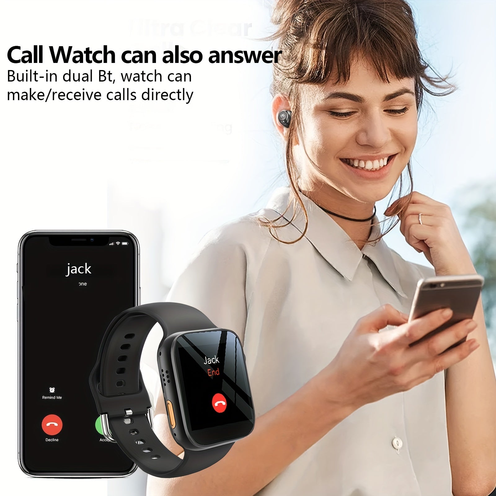 Smart Watch Remote Control Music Sports Watch Sleep Monitoring