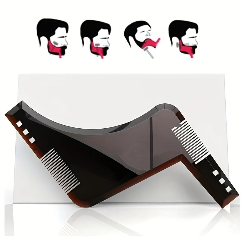 Men Beard Shaping Styling Template Comb - Beard Trim Templates