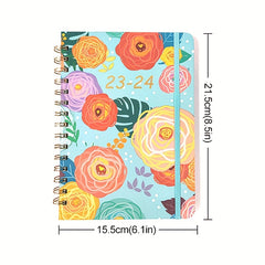 A5 Spiral Schedule Book Planner Weekly Monthly Annual Calendar Notepad