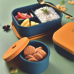 Portable Silicone Lunch Box Leakproof Container