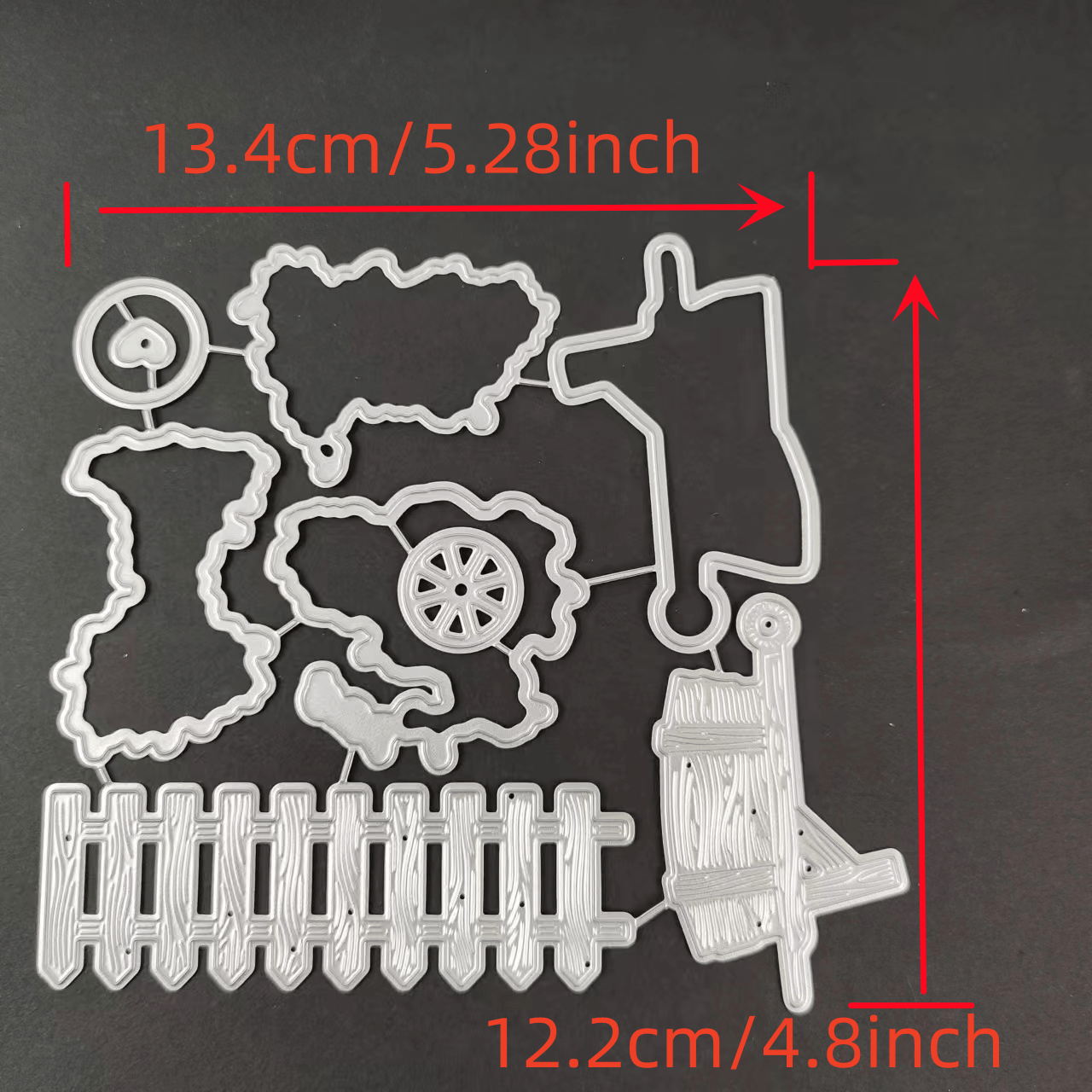 1pc Christmas Metal Cutting Dies And Silicone Stamps For DIY Scrapbook