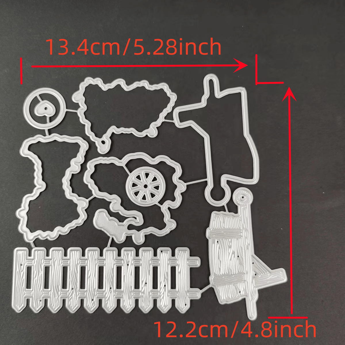 1pc Christmas Metal Cutting Dies And Silicone Stamps For DIY Scrapbook