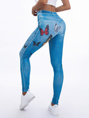 Floral Print High Waist Yoga Leggings