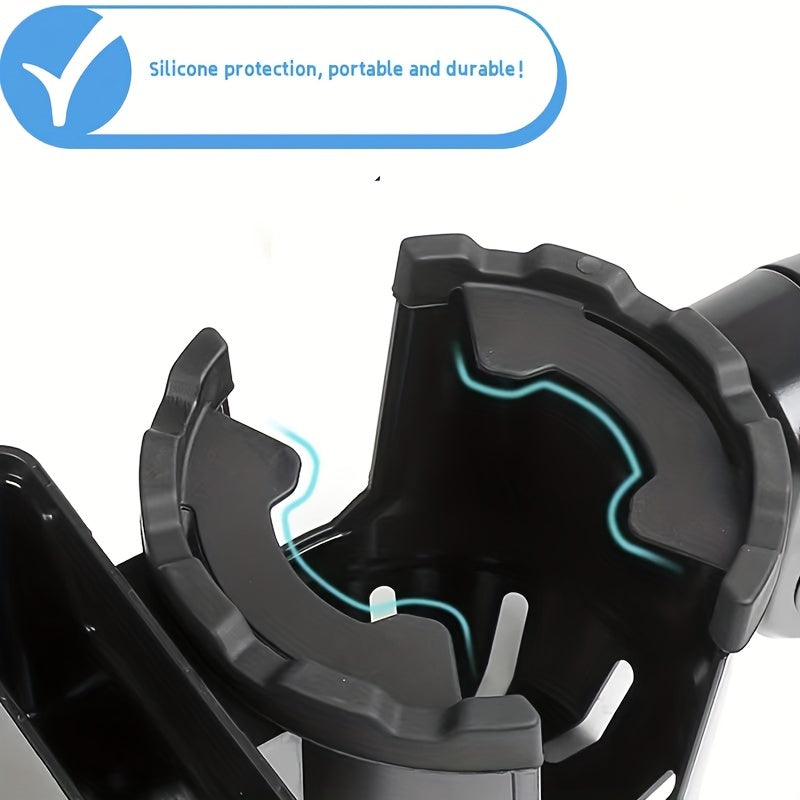 Universal Stroller Cup Holder & Phone Holder - 2-in-1 Design