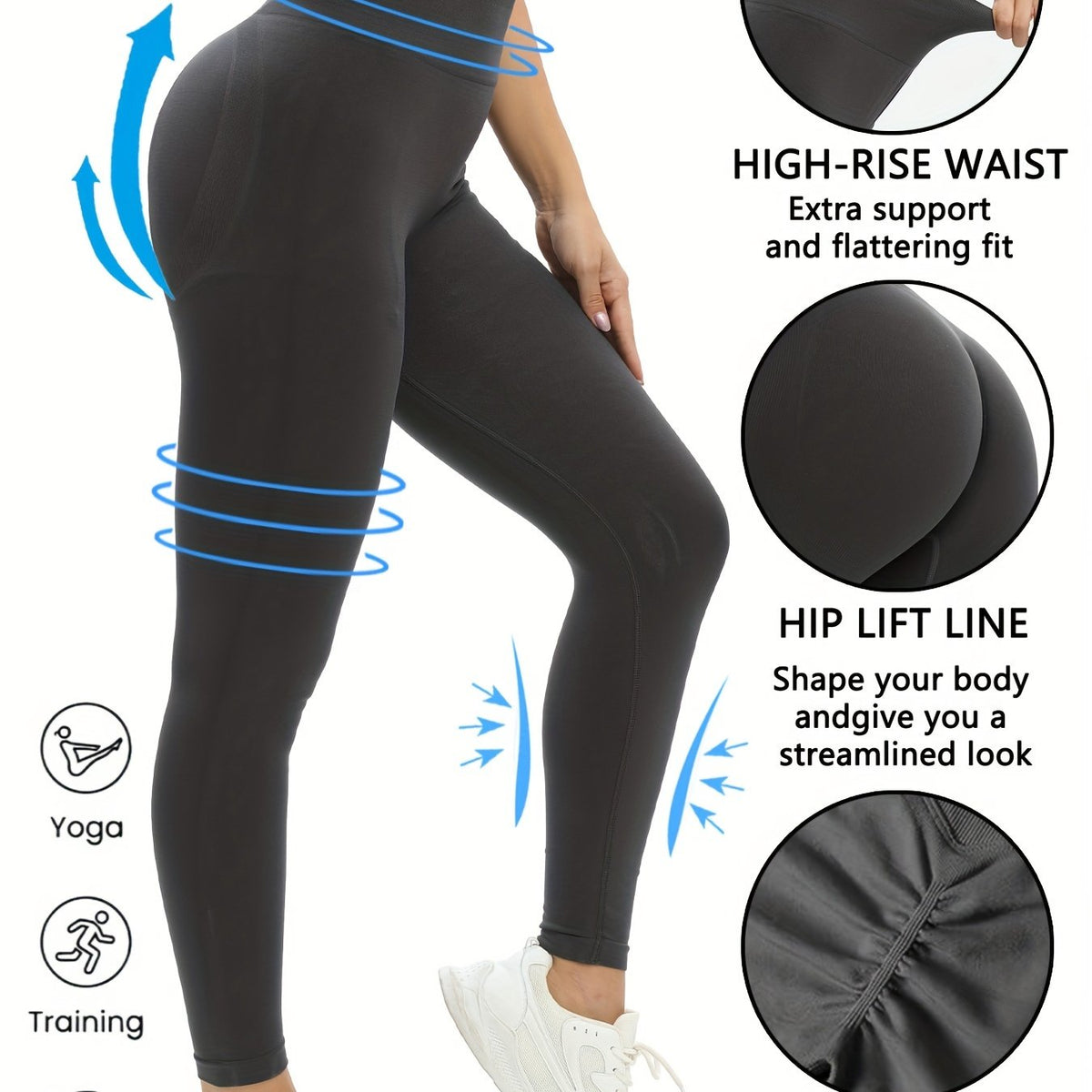 Yoga Workout Pants Running Leggings Butt Lifting Activewear