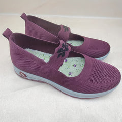Women's Breathable Knit Sneakers Casual Slip On Outdoor Shoes