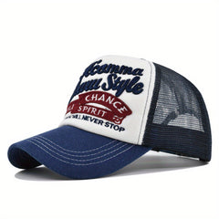 3D Embroidery Alphabet Baseball Cap Mesh Hat