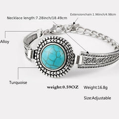 Vintage Style Turquoise Bangle Bracelet