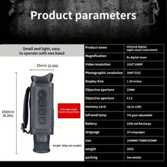 Infrared Night Vision Monocular Telescope with 32GB Memory Card