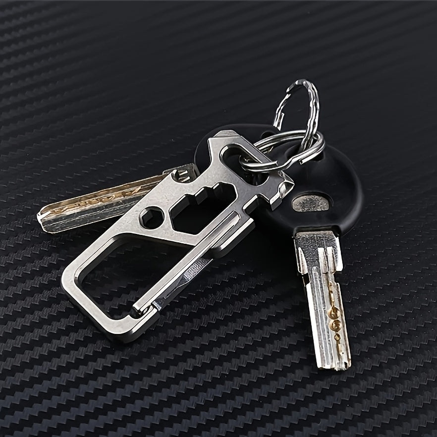 Titanium Alloy Hanging Buckle Keychain for Camping Travel