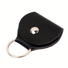 Guitar Pick Keychain Holder PU Leather Guitar Plectrum Holder