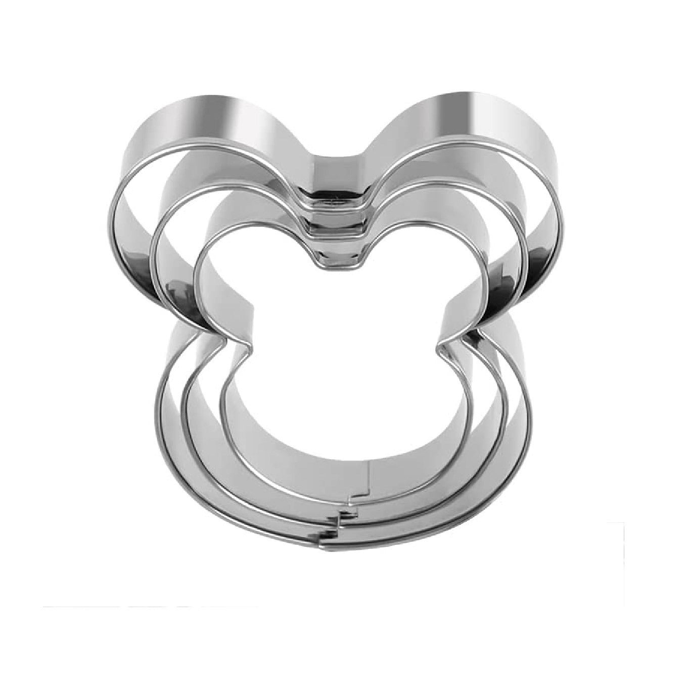 3pcs Cartoon Cookie Molds Stainless Steel Small Cookie Cutters DIY Baking Tools